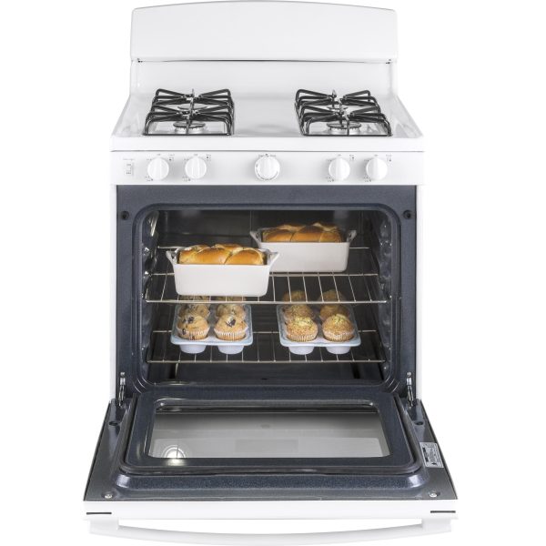 GE 30-inch Freestanding Gas Range JGBS30DEKWW - Image 3