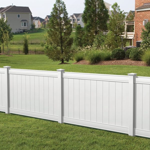 Outdoor Essentials Pro Series 4x6 Lakewood White Vinyl Privacy Fence Panel - Image 5