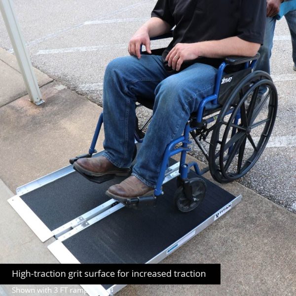 Titan Ramps 4' Single-Fold Wheelchair Ramp - 500 lb. Capacity - Image 5