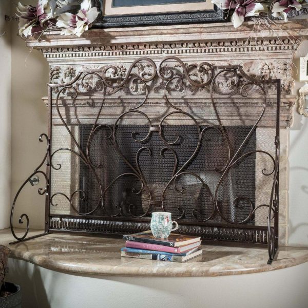 Visalia Iron Fireplace Screen