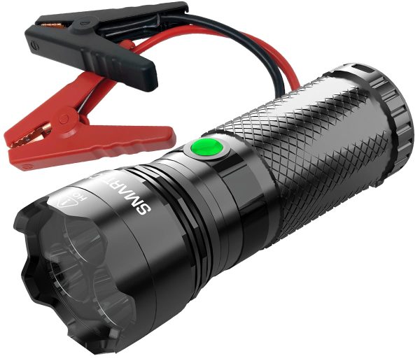 Smartech Ultratech-8000 8000 Lumen Rechargeable Flashlight with 10000 mAH Jump Starter and Power Bank