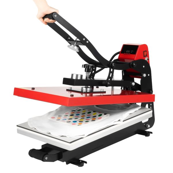 16" x 20" Clamshell Semi-Auto Open Heat Press Machine with Slide Out Function Heavy - Image 9