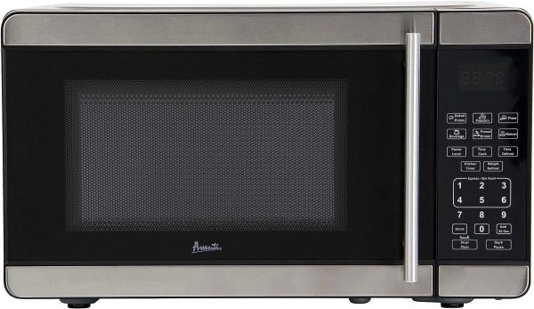 Avanti MT7V3S Microwave Oven 700-Watts Compact with 6 Pre Cooking Settings, Speed Defrost, Electronic Control Panel and Glass Turntable, Metallic - Image 3