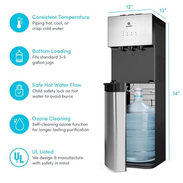 Avalon Self Cleaning Bottom Loading Water Cooler Water Dispenser - 3 Temperature💝 Last Day For Clearance - Image 5