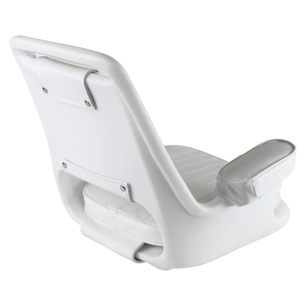 Wise 8WD1007-3-710 Captain's Chair with Cushion Set and Mounting Plate Boat Seats - Image 3