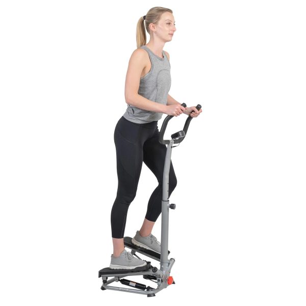 Sunny Health & Fitness Twist Stair Stepper Machine with Handlebar – SF-S020027