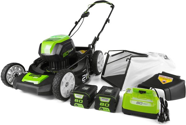 21-Inch 80V Lawn Mower, (2) 2Ah Batteries and Charger Included GLM801601