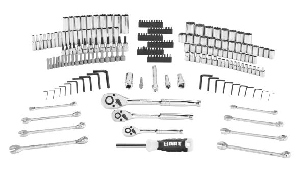 HART 215-Piece Mechanics Tool Set, Multiple Drive, Chrome Finish - Image 2