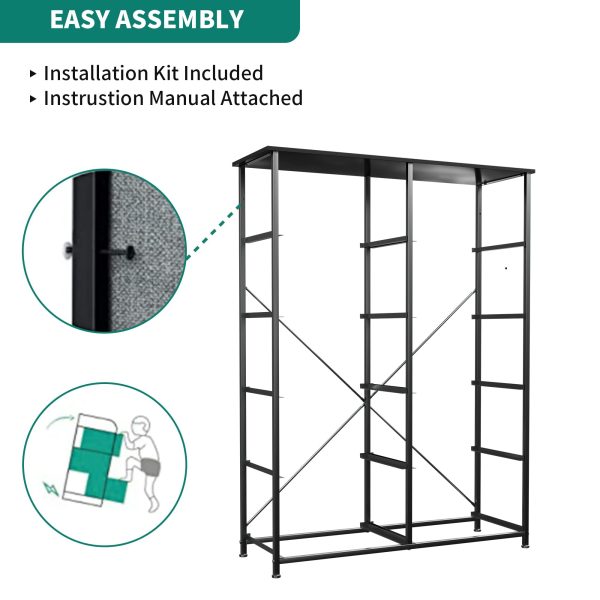 YITAHOME Dresser Storage Drawers Charcoal - Image 7