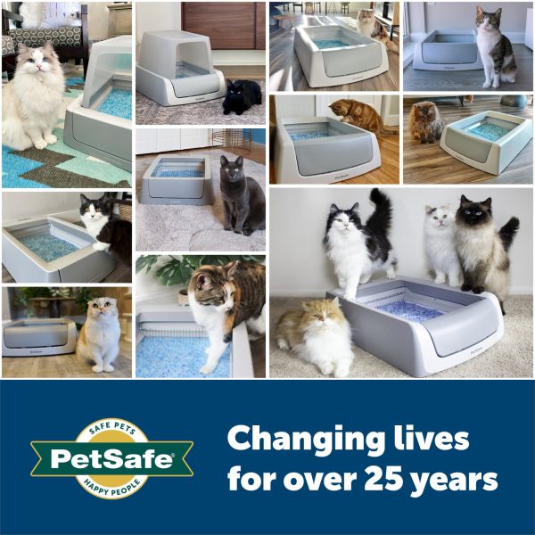 PetSafe ScoopFree Complete Replacement Blue Crystal Litter Tray�� 6-Pack Easy Cleanup with Disposable Tray Includes Leak Protection and Low Tracking Litter - Image 6