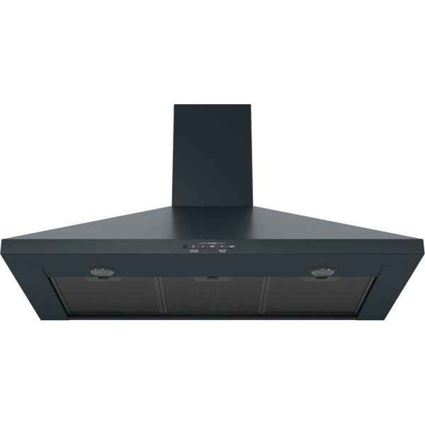 GE - 36" Convertible Range Hood - Black slate