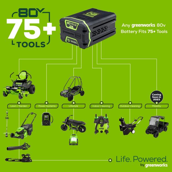 80V Cordless 21" Self-Propelled Brushless Lawn Mower | Greenworks - Image 16