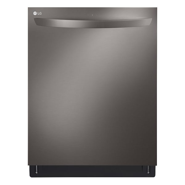 LG - 24" Top Control Smart Built-In Stainless Steel Tub Dishwasher with 3rd Rack, QuadWash and 46dba - Black stainless steel - Image 14