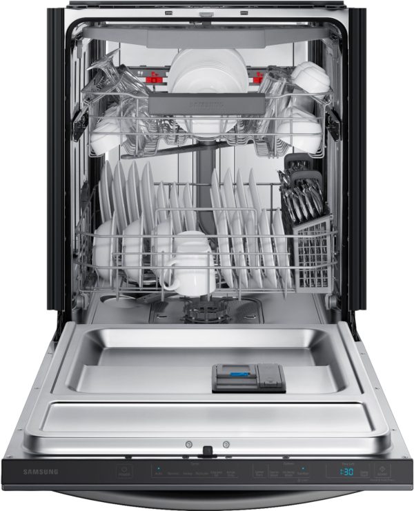 Samsung - StormWash 24" Top Control Built-In Dishwasher with AutoRelease Dry, 3rd Rack, 42 dBA - Black stainless steel - Image 17