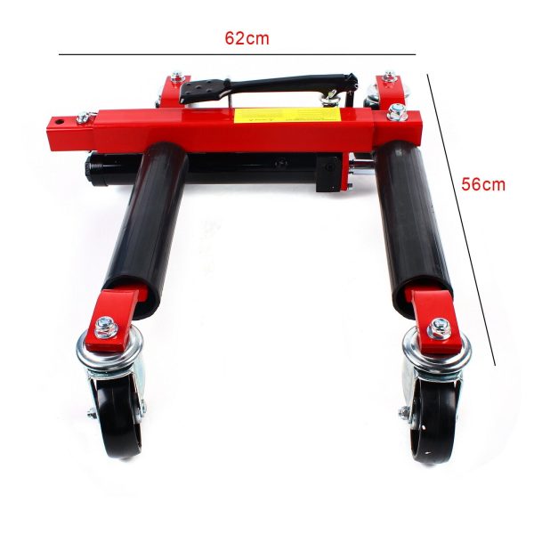 1500lb HYDRAULIC Positioning Car Wheel Dolly Jack Lift Auto Vehicle Moving Hoist - Image 2