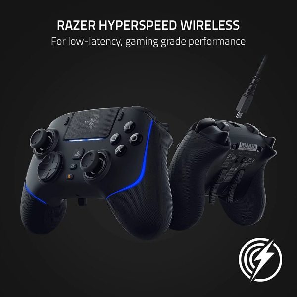 Razer Wolverine V2 Pro Wireless Controller Black HyperSpeed, Mecha-Tactile, RGB Lights for PS5 & PC With Cleaning kit BOLT AXTION Bundle Like New - Image 4