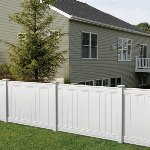 Outdoor Essentials Pro Series 4x6 Lakewood White Vinyl Privacy Fence Panel - Image 3