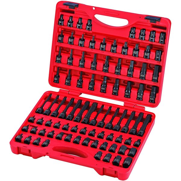 Sunex Tools 3569 3/8 Inch Drive Master Hex Bit Impact Socket Set, 84 Pieces