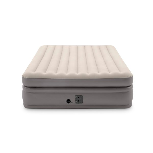 Intex -Queen Comfort Elevated Fiber-Tech Airbed