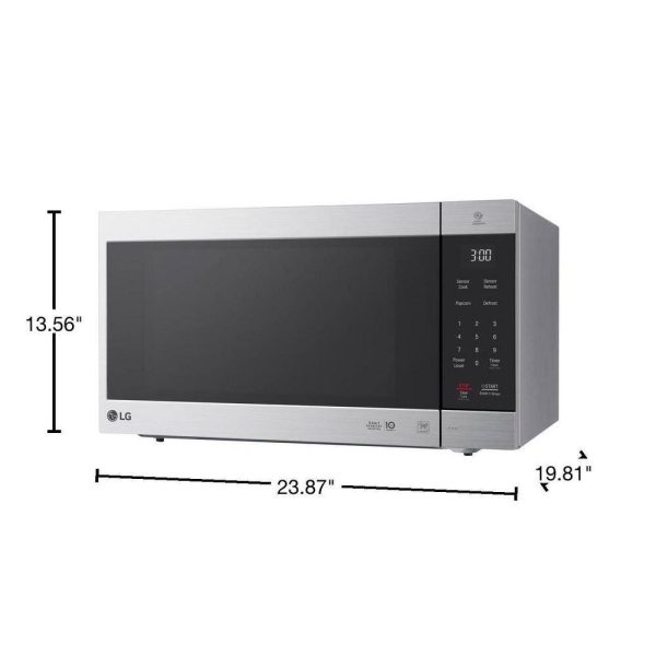 LG Electronics LMC2075ST NeoChef 24 in. Width 2.0 cu.ft. Stainless Steel 1200-Watt Countertop Microwave - Image 2